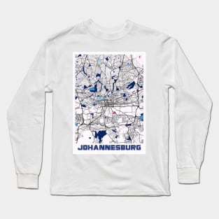 Johannesburg - South Africa MilkTea City Map Long Sleeve T-Shirt